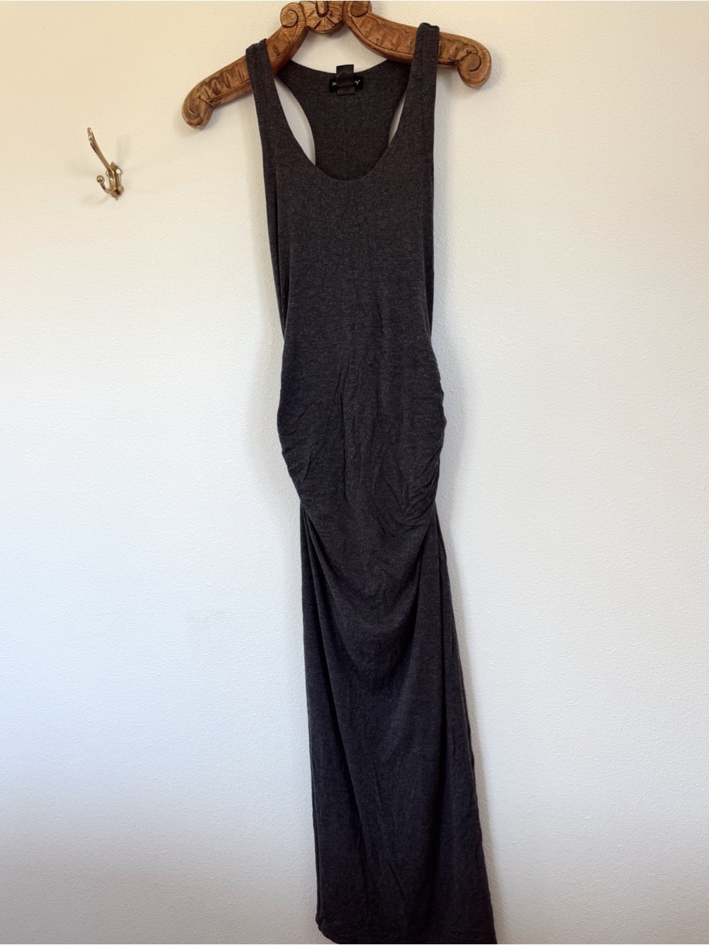 See You Monday Maternity Dress In Charcoal